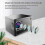 Mini Movie Projector Projector with WiFi and Bluetooth Black Android Version Sync Smartphone Screen 2