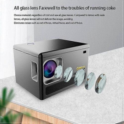 Mini Movie Projector Projector with WiFi and Bluetooth Black Android Version Sync Smartphone Screen 1