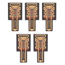 5Er pack Signalverstärker-Aufkleber für Mobiltelefone — Schwarz-Gold PCB