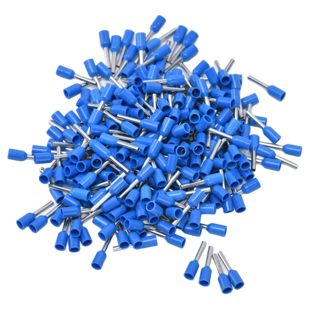 Insulated Ferrule Electrical Pin Crimp Terminals 1000Pcs 20 Awg Blue