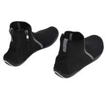2 Stück Wasser-Schuhe Schnelltrocknend Gummi Nylon High-Top Atmungsaktiv Rutschfestes Strandschuhe für Küstenschwimmen Wassersport Schwarz