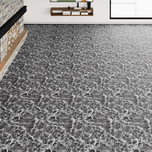 Living And Home (30pcs) Dark Mottled Marble PVC Self-adhesive Flooring Tiles 2