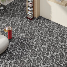 (30pcs) Dark Mottled Marble PVC Self-adhesive Flooring Tiles