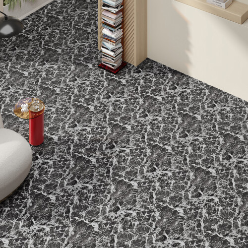 Living And Home (30pcs) Dark Mottled Marble PVC Self-adhesive Flooring Tiles