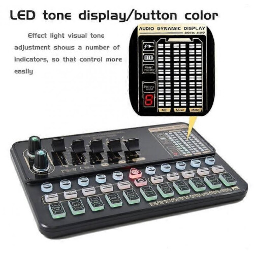 Live sound card mobile phone equipment computer recording capacitor microphone live broadcast 2