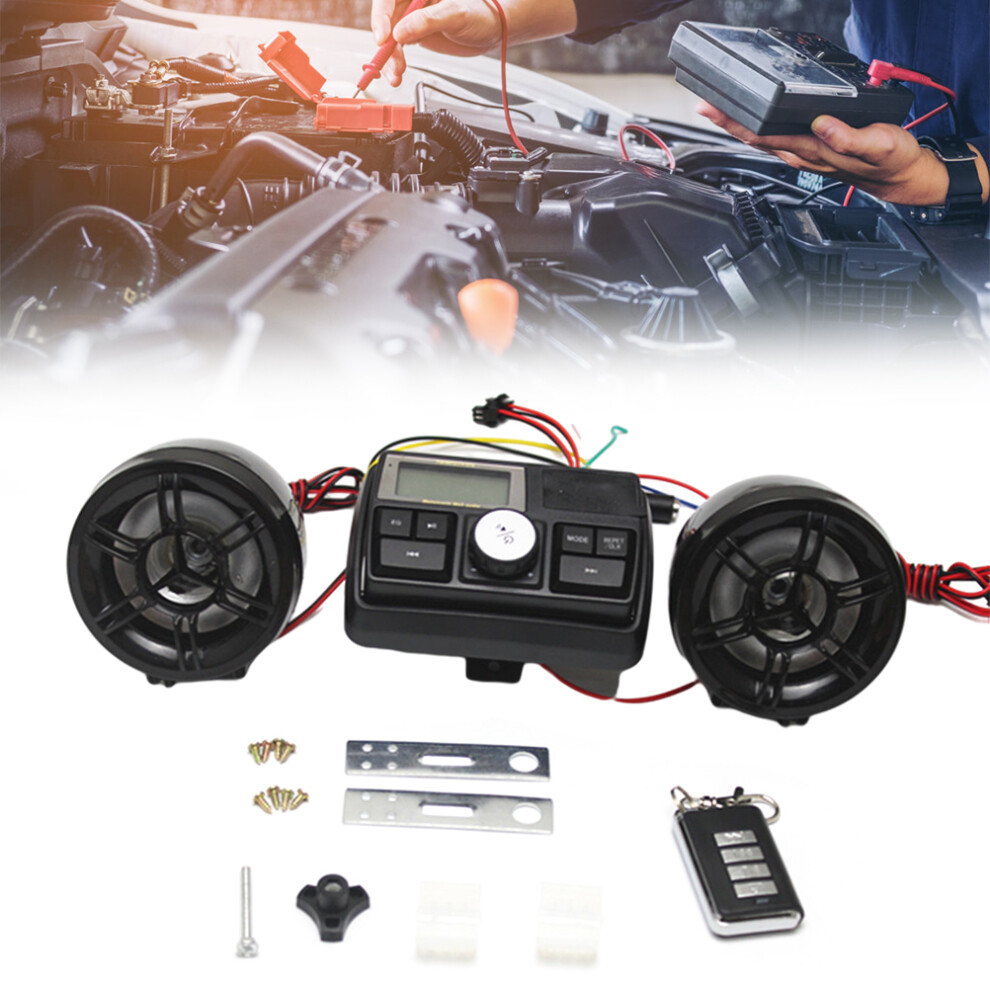 Waterproof Handlebar Audio System for Scooters with LCD Display Anti Theft-image-OPC-PJBPF7P-NEW