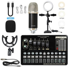 Live sound card mobile phone equipment computer recording capacitor microphone live broadcast
