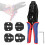 Professional Coaxial Cable Crimping Tool Set, 5 Jaws, 235mm 7