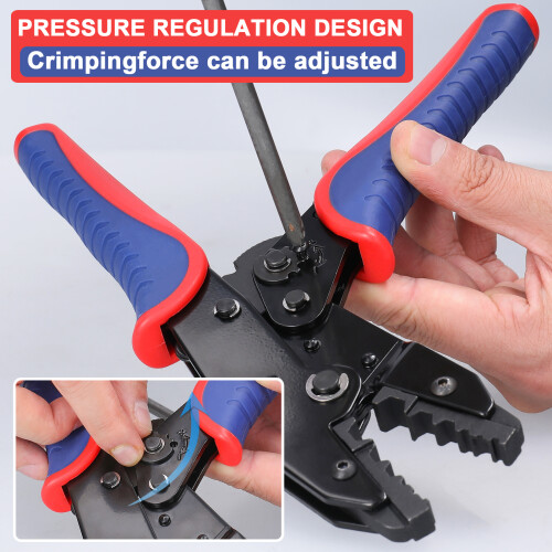 Professional Coaxial Cable Crimping Tool Set, 5 Jaws, 235mm 1