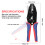 Professional Coaxial Cable Crimping Tool Set, 5 Jaws, 235mm 9