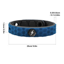 Bracciale anione con motivo esagonale 250*15*6mm unisex