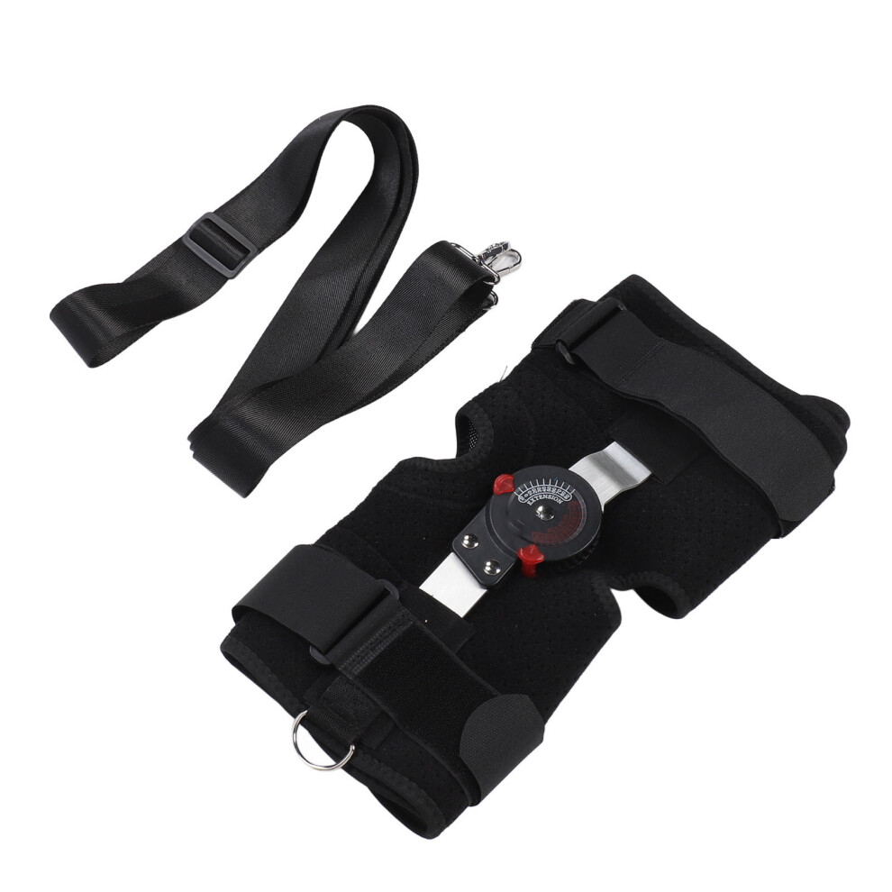 Hinged Knee Brace with Side Stabilizers, Adjustable ROM, Post Op Support