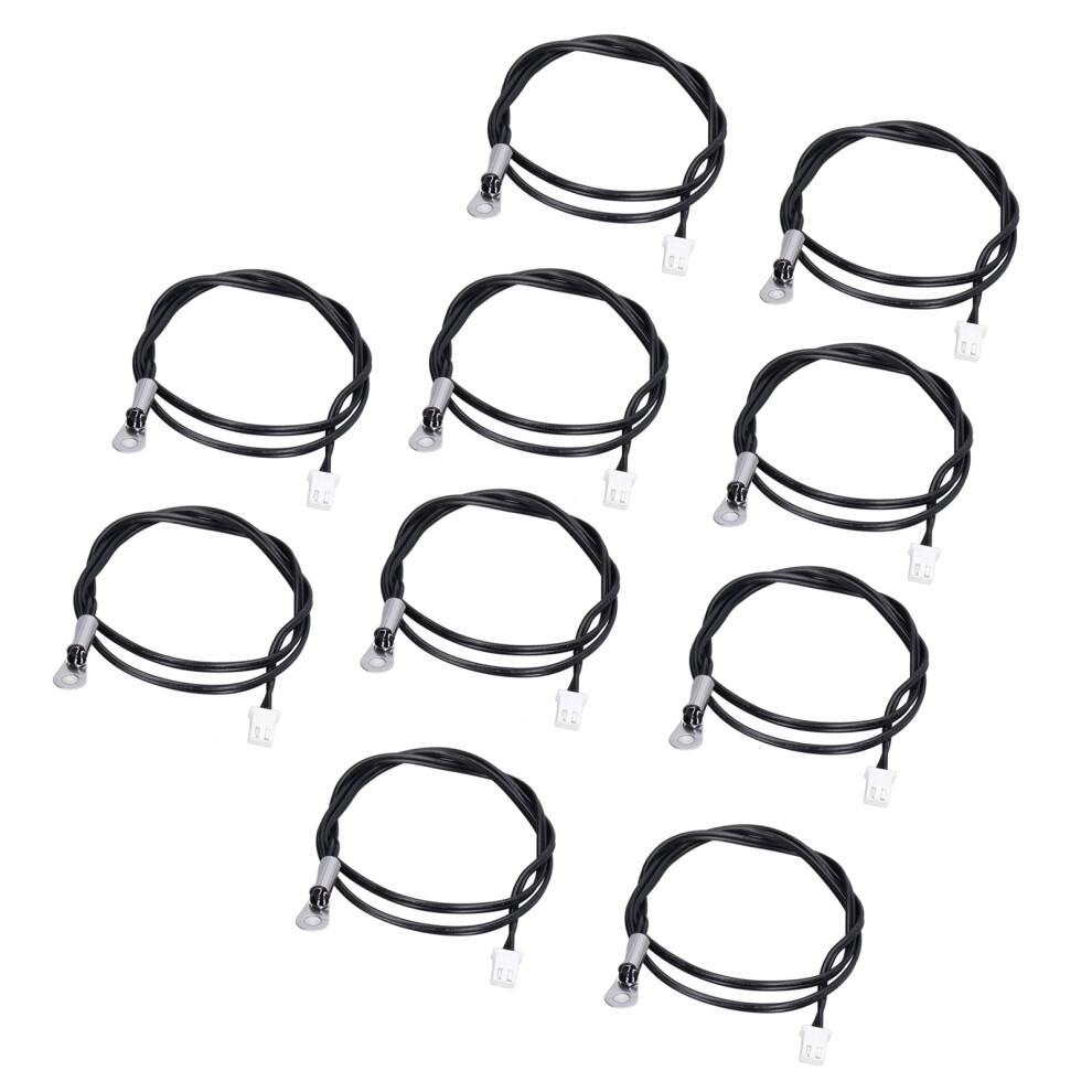 10Pcs 5K B3470 Ntc Thermistor Probe With 500Mm Cable & Terminal 7611333009740