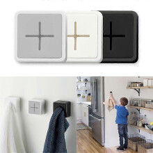 3 Pcs Self Adhesive Towel Plug Holder Wall Mounted Bathroom Towel Hook Storage Rack Waterproof Kitch