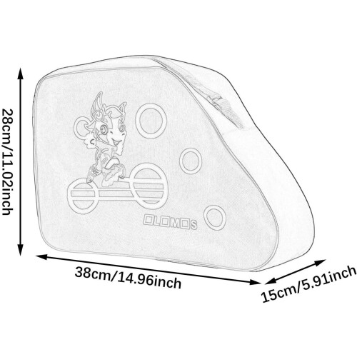 Roller Skate Storage Bag, Zippered Carry Bag 2
