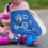 Roller Skate Storage Bag Shoulder Carry Blue 4