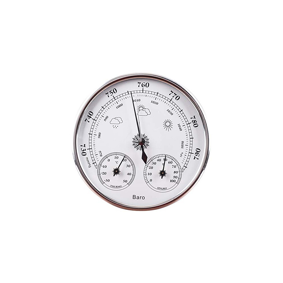3 In 1 Weather Station Indoor Outdoor Barometer Thermometer 6493810492143