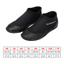 Neopren Taucherstiefel 3mm Wassersportstiefel mit Anti-Rutsch-Sohle für Tauchen