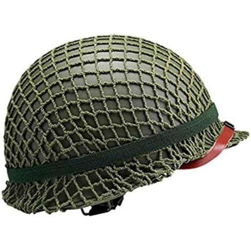 Ww2 Us M1 Steel Helmet With Net Cover 1