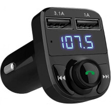 Hands-free Call Car Charger,Wireless Bluetooth FM Transmitter Radio Receiver,Mp3 Audio Music Stereo A