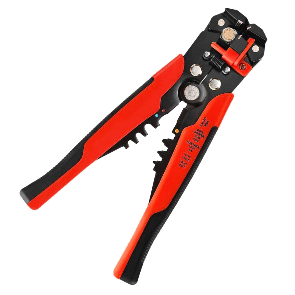 8-Inch Automatic Wire Stripper & Crimper Tool, 22-10 Awg, Orange 8701333011160