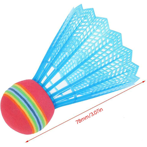 Badminton Set Rainbow Head Nylon Shuttlecocks 10-Piece 1
