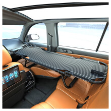 Car Folding Travel Bed With Carry Bag 163x56 cm Black Steel Frame