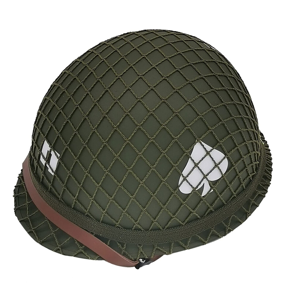 Ww2 Us M1 Helmet Steel Field With Mesh Cover Cat Eye Belt Military Replica Helmet Wwii Army Imitation Helmets 6276012193076