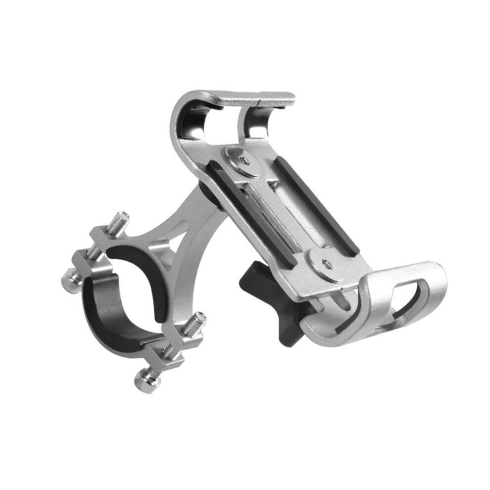Adjustable Phone Holder For Bicycles, Motorcycles, Handlebars, Phone Holder Silver 6276012193748