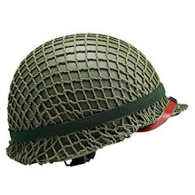 Wwii Us M1 Military Steel Helmet Imitation Helmet, Ww2 Us Army M1 Helmet Replica with Mesh/Canvas Chin Strap, DIY Painting for CS Game Hunting