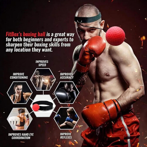 Boxing Training Ball with Adjustable Strap, Reaction Ball, Speed Ball 1