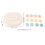 Cupcake-Drehteller 30.7x22x6.3 cm klar, 3xAA 2