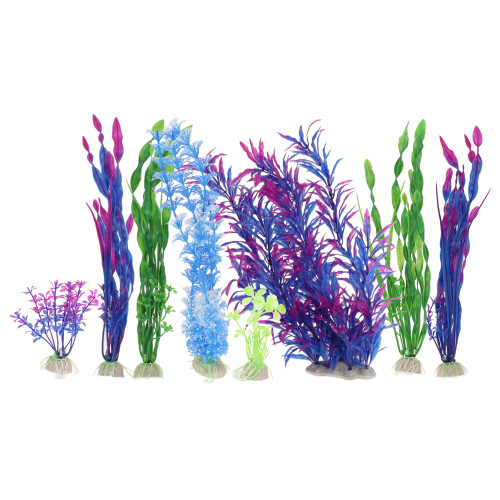 8 piezas de plantas de algas artificiales, decoración plástica 1