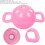 Water Filled Kettlebells, Non-Slip Handle, Pink 12.9in 2