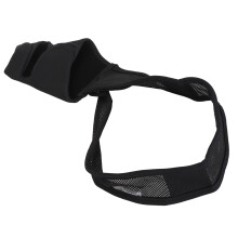Hundeknieband - verstellbares Hinterbein, schwarzes Oxford-Gewebe