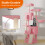 (Pink) 158cm Cat Tree Multi Level Cat Scratching Post Kitten Scratching Post Climbing Activity Centre 3
