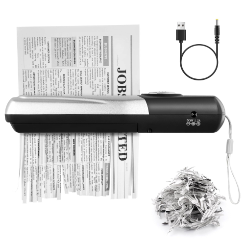 Portable Mini USB Shredder ,Strip Cut for Home & Office Use