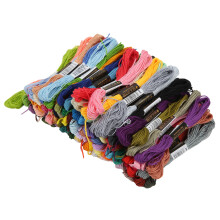 Hilo de bordar de 100 colores, 8 m por madeja, algodón