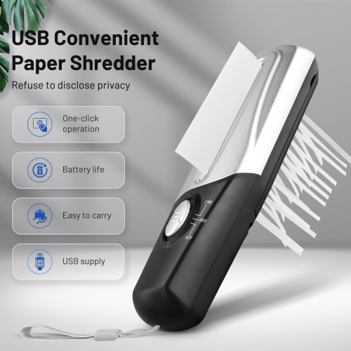 Portable Mini USB Shredder ,Strip Cut for Home & Office Use 1