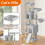 Christmas gift 158cm Cat Tree Multi Level Cat Scratching Post Kitten Scratching Post Climbing Activity Centre 2