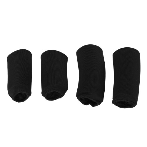 4 pezzi di manicotti in gel per dito nero caldo e freddo 1