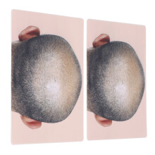 Pelle di pratica in silicone per SMP per la linea dei capelli dell'uomo calvo