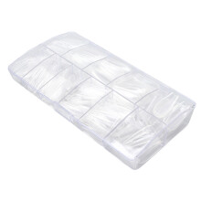 500 piezas de tips de uñas largas - plástico transparente
