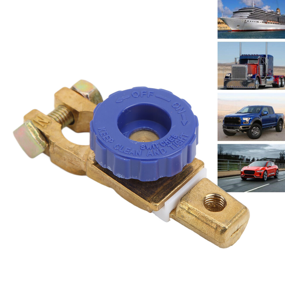 Rustproof Brass 100A Battery Disconnect Switch For Cars Trucks Boats 7631333027797