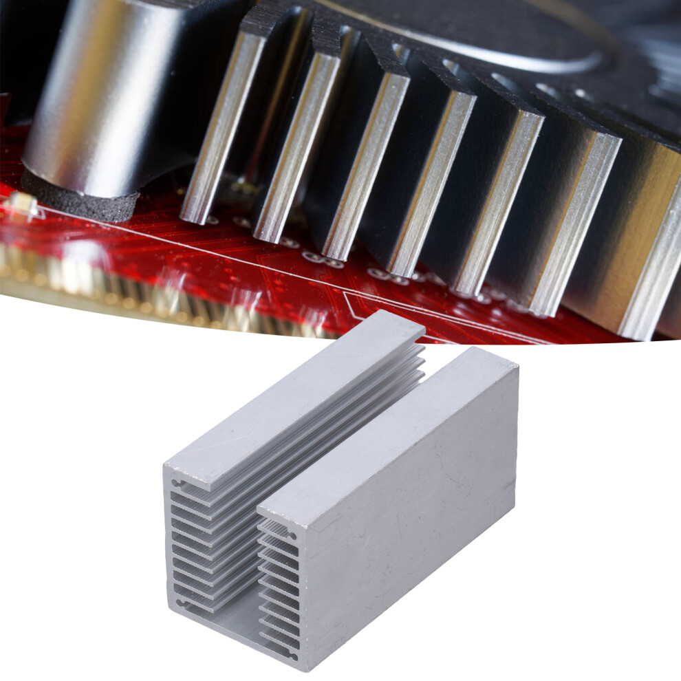Aluminium Thermal Cooler 100X50x50mm U Heatsink For Cpus & More 9381333028413