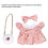 20cm/8in Plüsch-Puppen-Kleider-Set mit Schleifen-Kleid 5