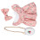20cm/8in Plüsch-Puppen-Kleider-Set mit Schleifen-Kleid 9
