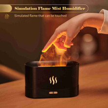 Humidificateur à flamme simulée 180 ml blanc USB
