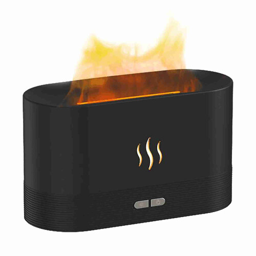 Humidificateur à flamme simulée 180 ml blanc USB 2