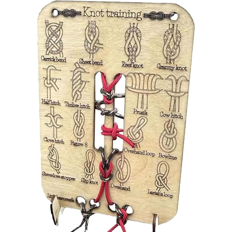 Learn Knot Training Board Tying Practice Kit Reef And Square Knots 6493810498022